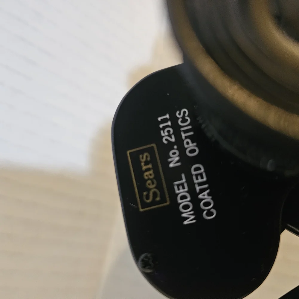 Sears Binoculars Model 2511 7x35mm Wide Angle 500ft At 1000yds With Case Vintage